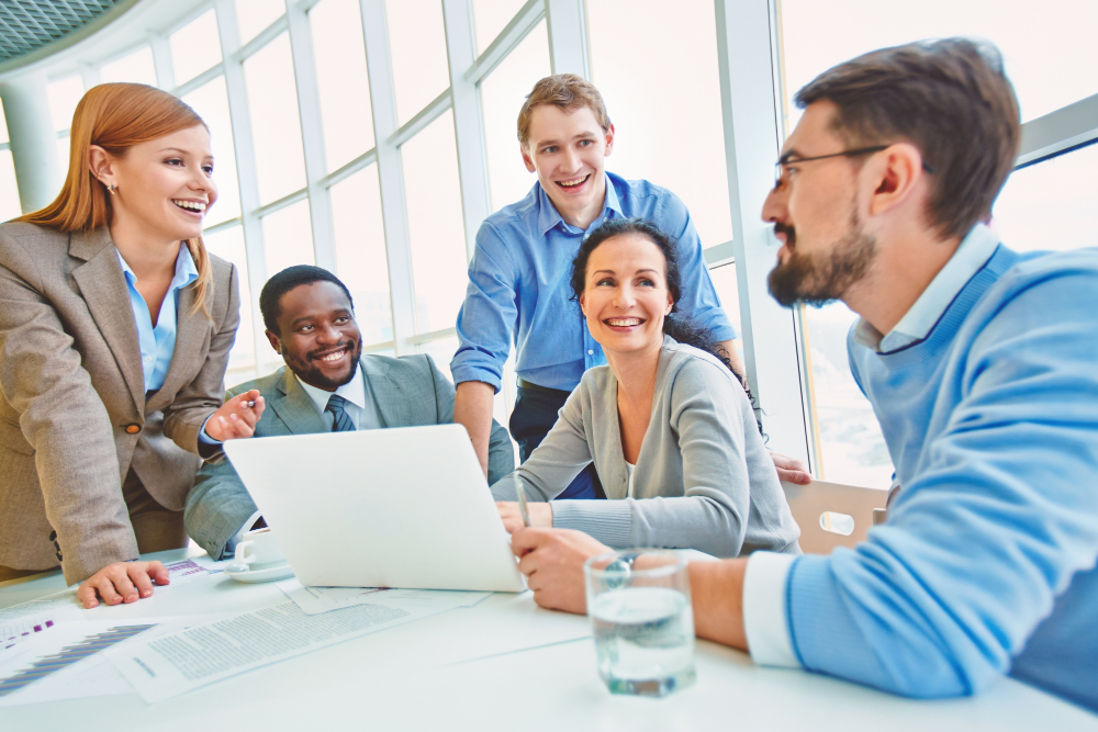employees-celebrating-manage-and-automate-workplace-compliance-system-datafisher